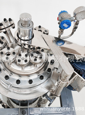 供应100L高压磁力不锈钢反应釜 油浴电加热 手动升降反应釜