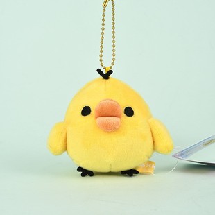 SANX鼻孔鸡公仔挂件可爱卡通轻松熊小黄鸡毛绒玩偶呆萌小鸡挂饰
