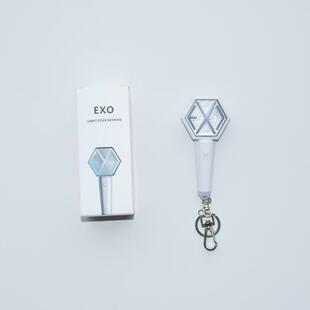 kpop韩国组合EXO迷你应援棒钥匙扣迷你爱丽棒三代发光棒周边同款
