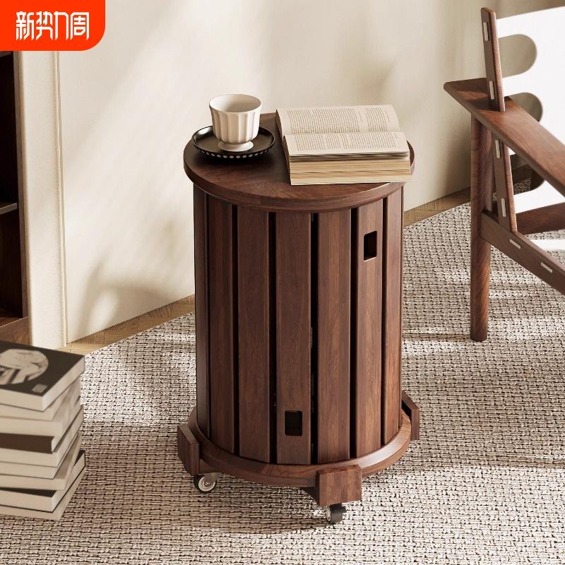 可叠放实木凳子家用叠叠乐折叠凳轻奢高级感客人备用凳中式圆凳子