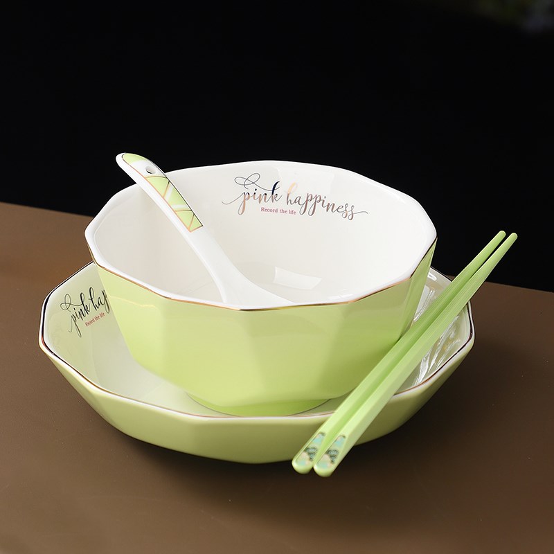 轻奢陶瓷碗家用2025新r款高颜值米饭碗面碗个人专用一人食碗盘餐