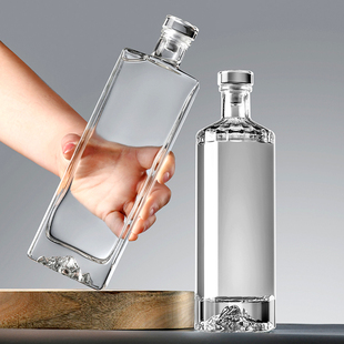 泡酒玻璃瓶专用j酒瓶容器高档白酒自酿分装空瓶青梅酒密封玻璃瓶