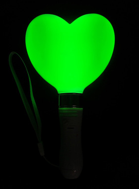 爱心棒15变色LjED荧光棒桃心演唱会应援爱心棒手灯银光棒表演道具