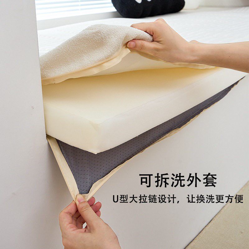 定制202e5新款飘窗沙发坐靠一体飘窗垫窗台改造神器看书沙发卡座