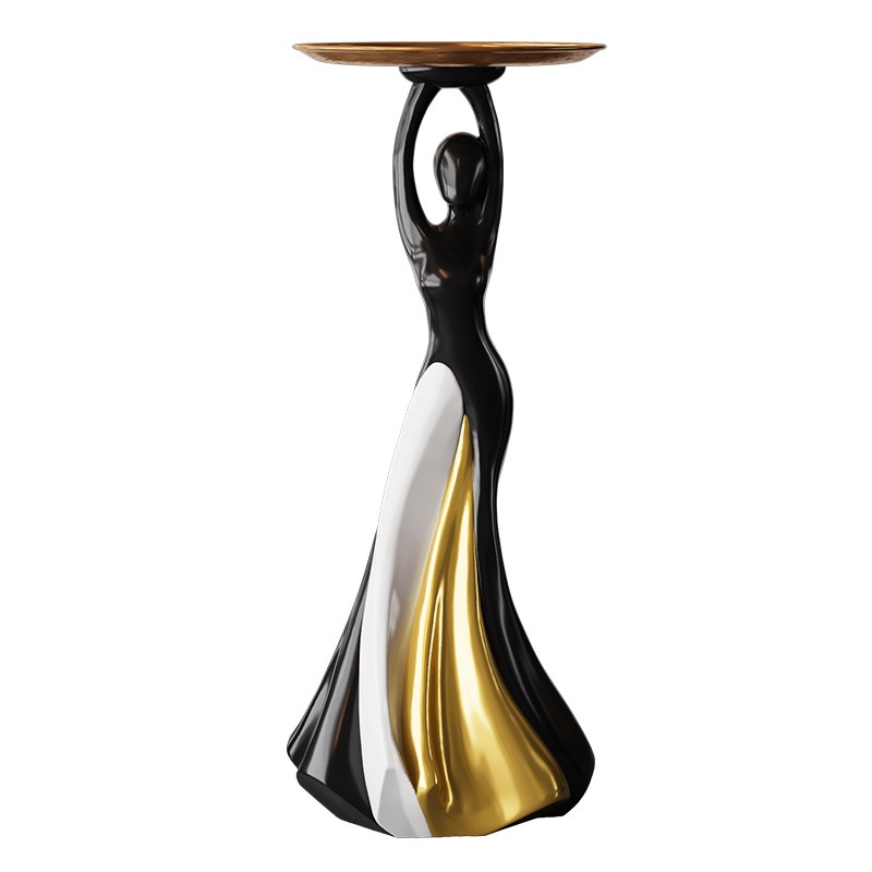 艺术摆件落地轻奢高级客r厅边几沙发旁边电视柜家居装饰品乔迁礼