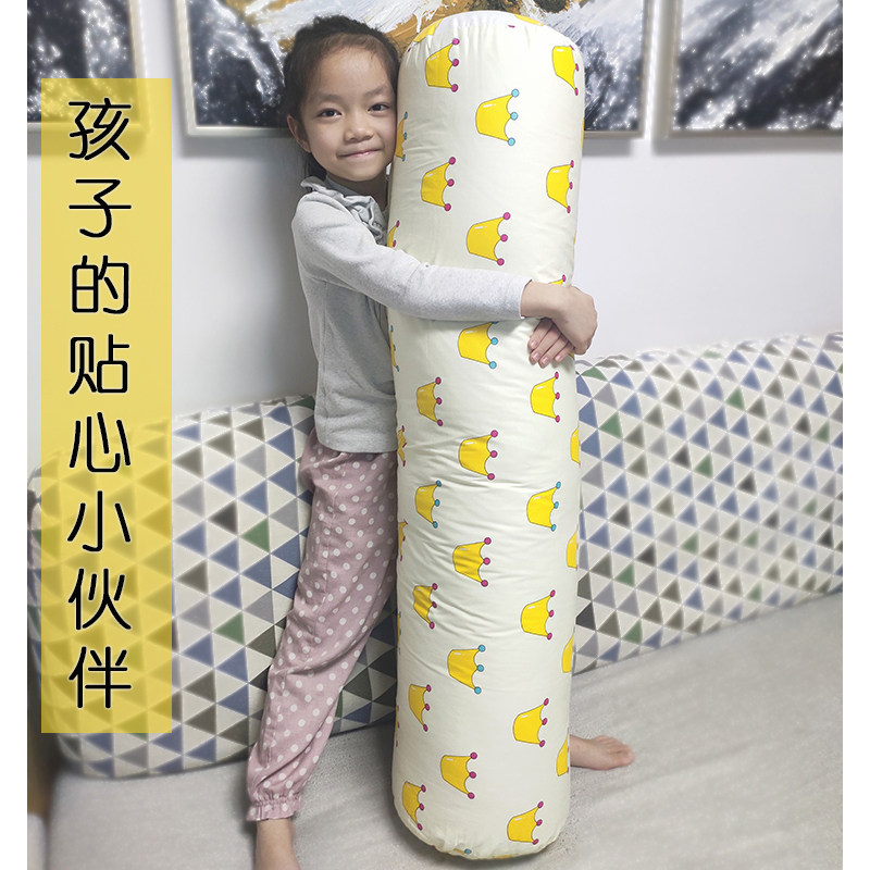 木棉抱枕圆柱大号靠枕孕妇纯棉长条糖果圆K形睡觉女夹腿枕头可拆