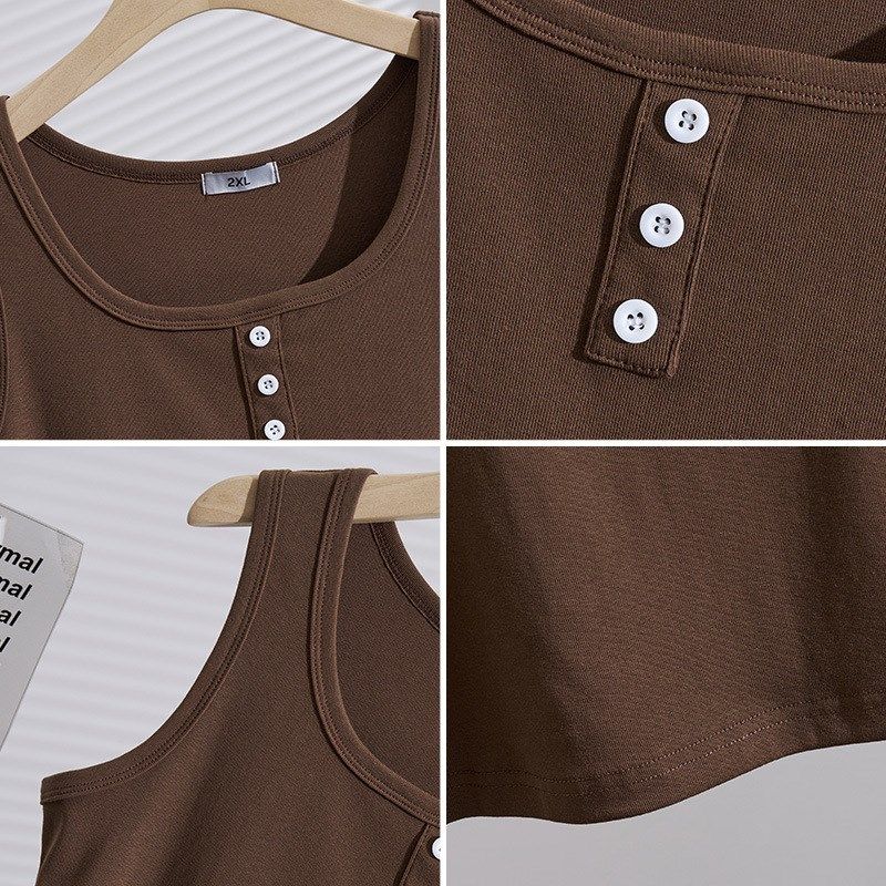 300特大码背心女200斤胖mxm春夏宽松显瘦纯棉内搭外穿打底吊带上