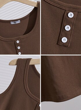 300特大码背心女200斤胖mxm春夏宽松显瘦纯棉内搭外穿打底吊带上