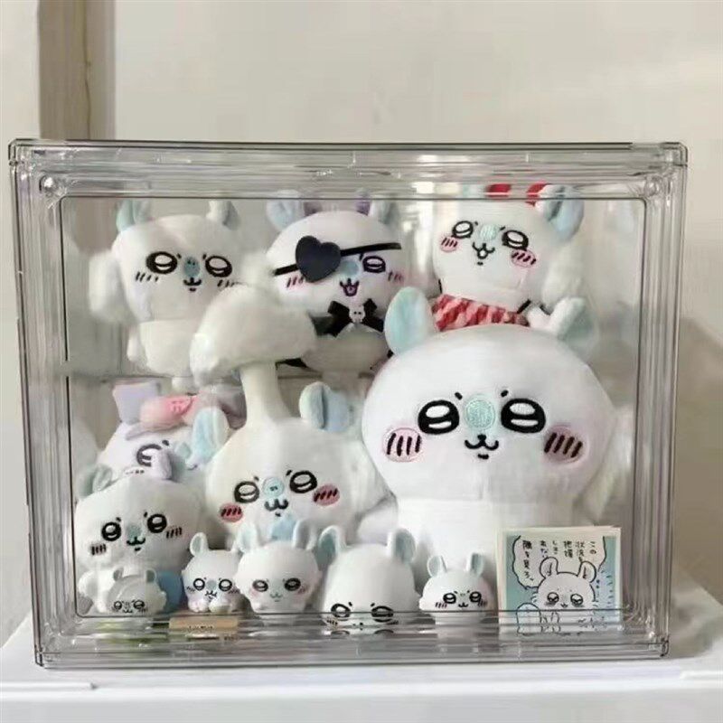 chiikawa乌萨奇公仔展示盒y棉花娃娃收纳盒模型吉伊卡哇玩偶展示