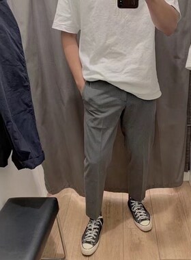 试衣间男装2e024新款弹力九分裤通勤西装长裤聪明裤C455492/46308