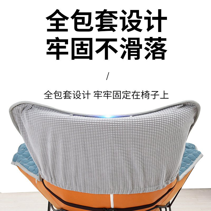 秋冬季摇摇椅躺椅垫子加s厚毛绒沙发懒人坐垫透气网红龙虾椅套垫