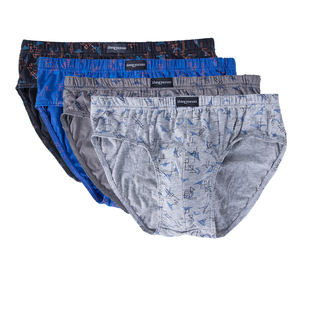 b印花三角裤 花裤 宽松青年纯棉内裤 衩加大码 中腰男三角裤 全棉男士