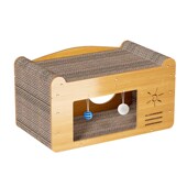 猫抓板猫c窝四季 通用猫爪板一体耐磨不掉屑耐抓猫屋猫咪玩具沙发