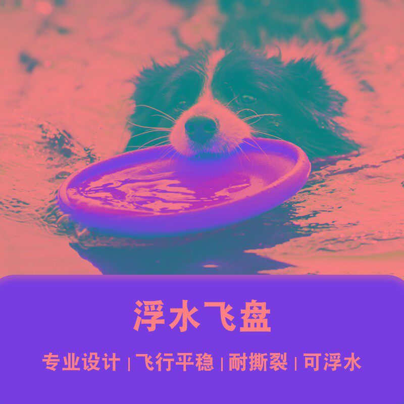 飞盘狗专用飞盘耐咬训犬软飞碟边牧金H毛拉布拉多大中小型宠物玩