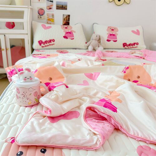 A类母婴级冰丝乳胶凉席三件套夏季儿童空调M席四件套可水洗软席子