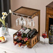 壁挂吧台展示柜葡萄酒瓶架红酒架摆件创意餐厅悬挂墙上置物架