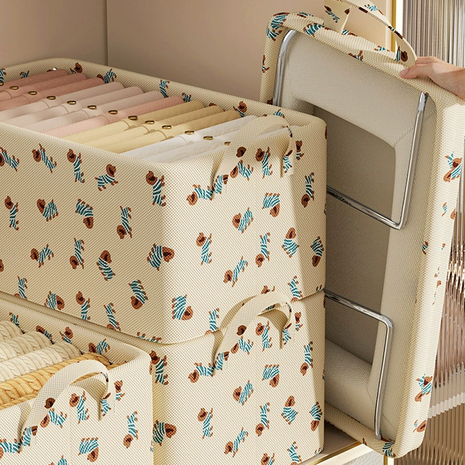 衣服收纳盒家用宿舍衣柜衣物升级款收纳箱卧室整理布艺桌面储物