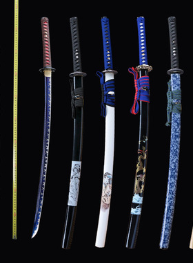 推磨日本刀东洋龙泉周匠刀剑宝剑动漫cosplay道具 未开刃木质日式