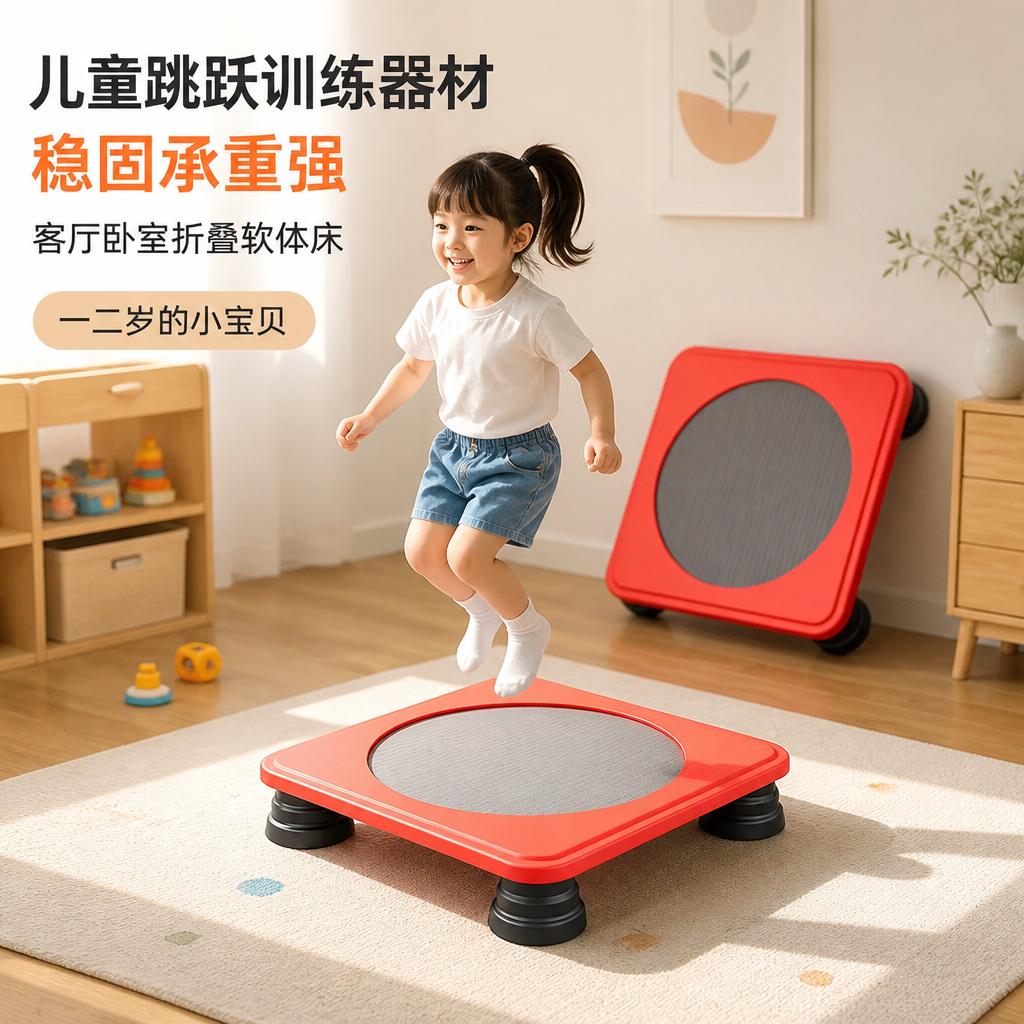 儿童跳跃训练弹跳软床｜折叠收纳