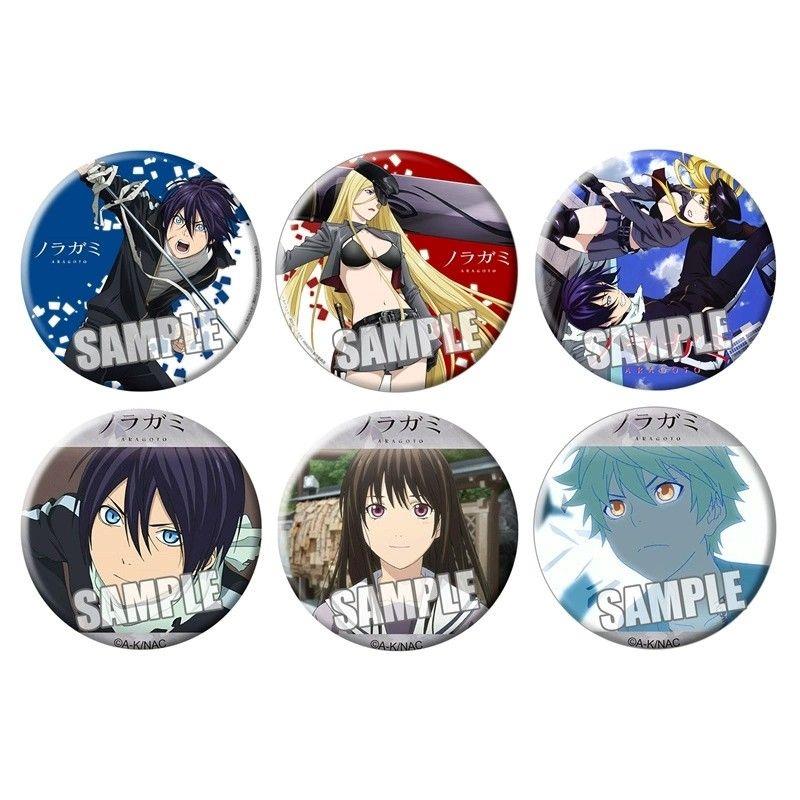野良神徽章吧唧 夜斗/一岐日和/雪音/毘沙门天动漫周边铁底胸章01