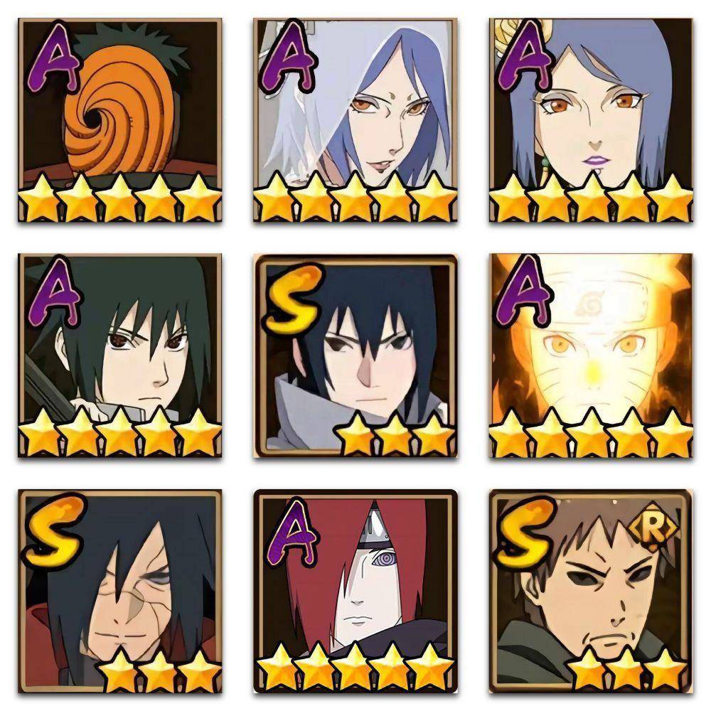 177张火影忍者图标头像漩涡鸣人卡卡西佐助周边手游贴纸手账贴画