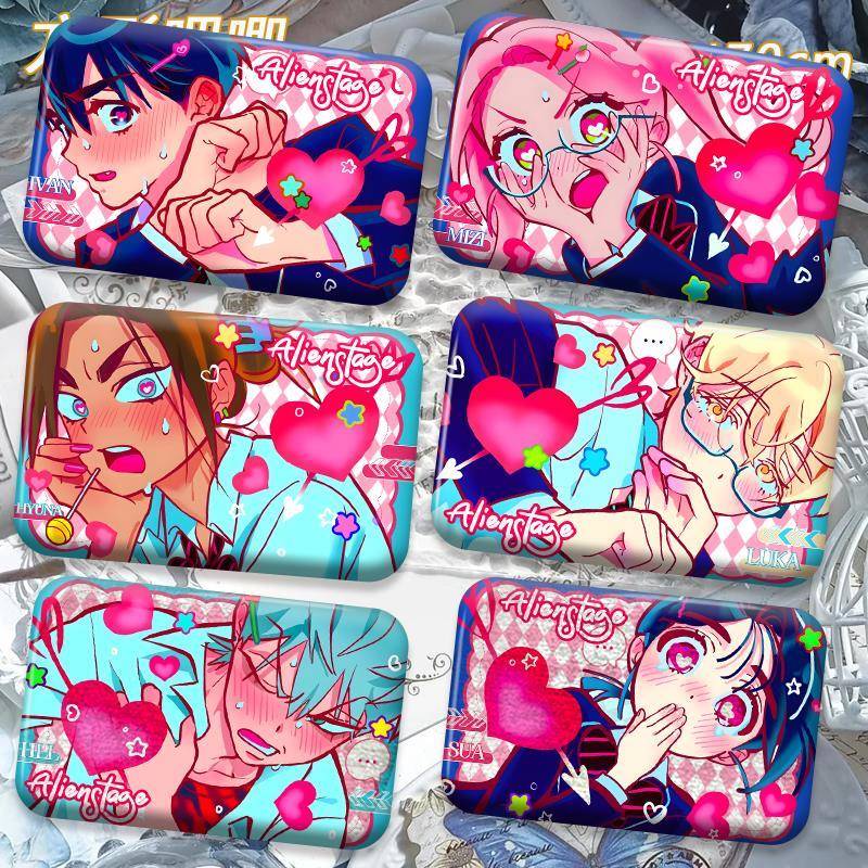 Alienstage异形舞台反光吧唧mizi ivan till sua双闪方形谷子周边