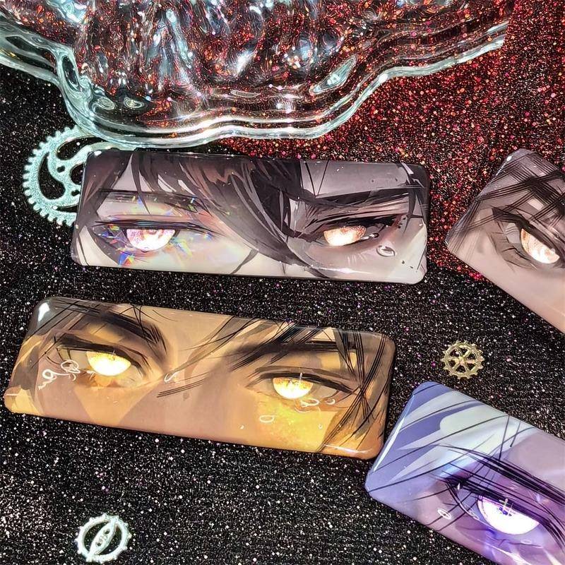 世界之外周边反光吧唧徽章眼睛条谷子夏萧因顾时夜同人胸针装饰