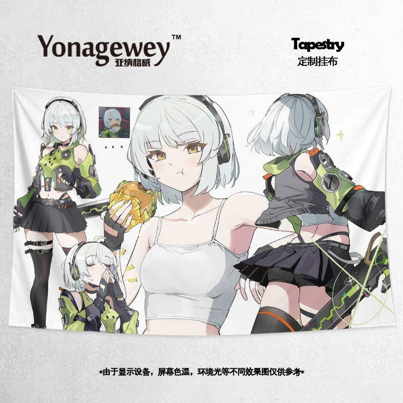 绝区零安比狡兔屋创意COS周边背景布游戏立牌海报墙贴画挂毯挂布