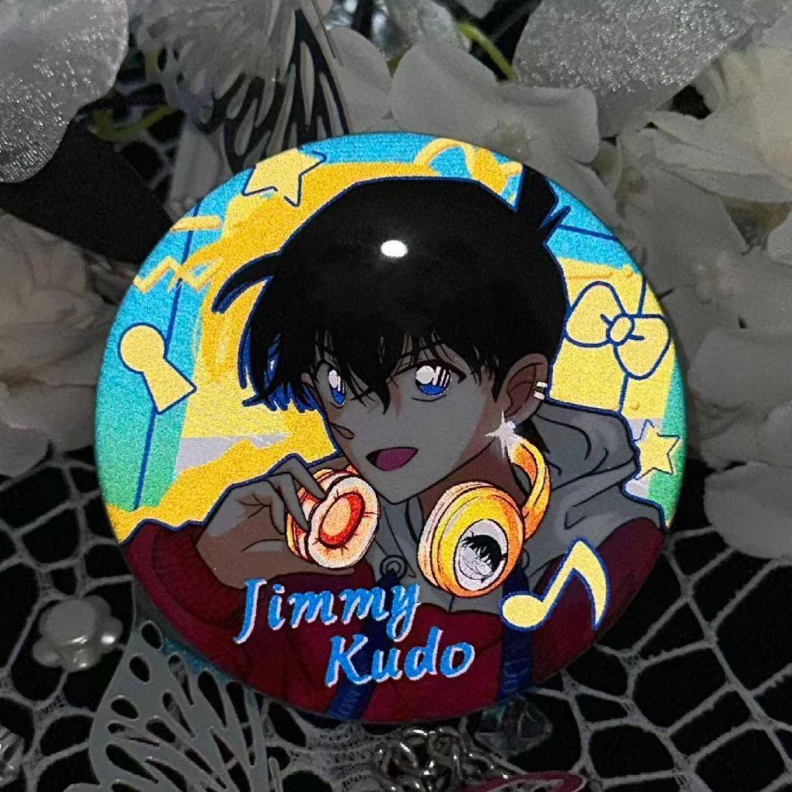 名侦探柯南高颜值精致胸章吧唧周边新款工藤新一毛利兰宫野志保