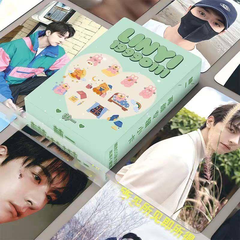 林一周边镭射高颜覆膜小卡圆角LOMO卡小卡55张一盒精美礼品收生日