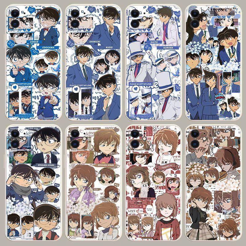 名侦探柯南手机壳灰原哀新一适用于华为荣耀vivoOPPO苹果小米红米