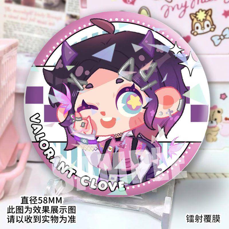 捷风霓虹无畏契约同人吧唧谷子镭射徽章胸针别针双闪周边桌面摆设