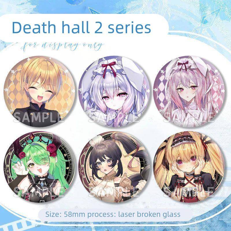 死馆2小登芙珑魔王女骑士美亚露莎周边胸针马口铁镭射玻璃吧唧谷