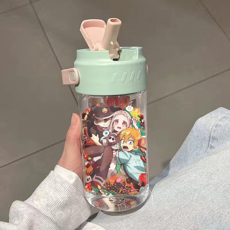 地缚少年花子君吸管杯果茶杯塑料杯子明星动漫周边个性随手花茶杯