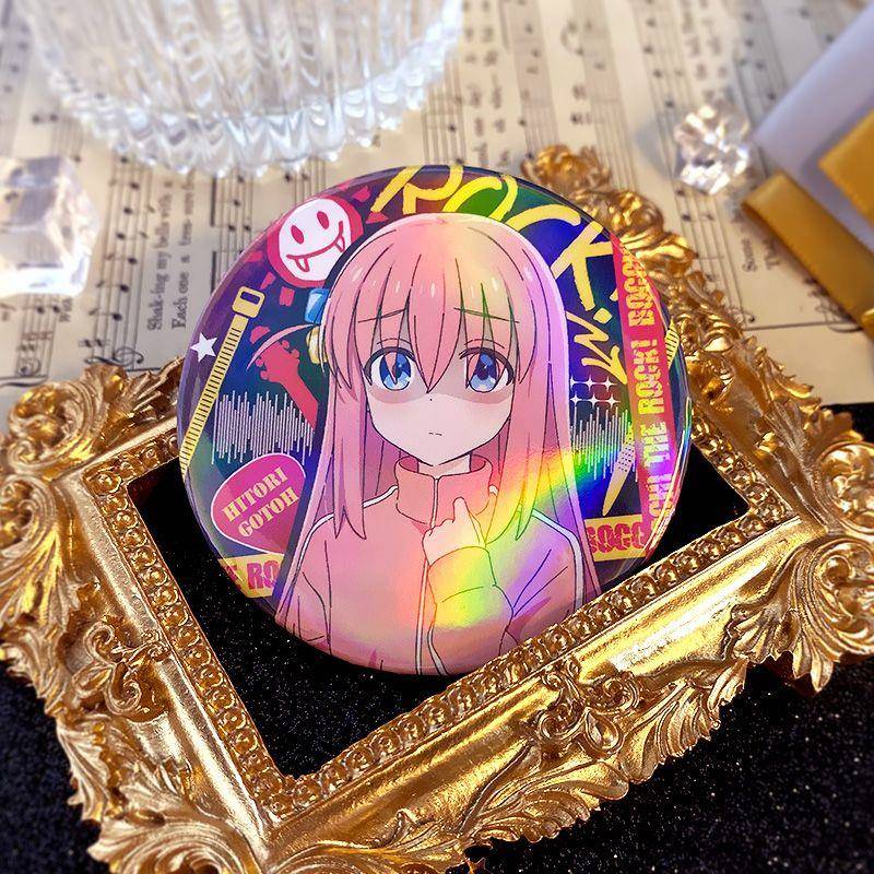 孤独摇滚波奇酱动漫周边后藤一里动漫周边乐队马口铁镭射徽章吧唧