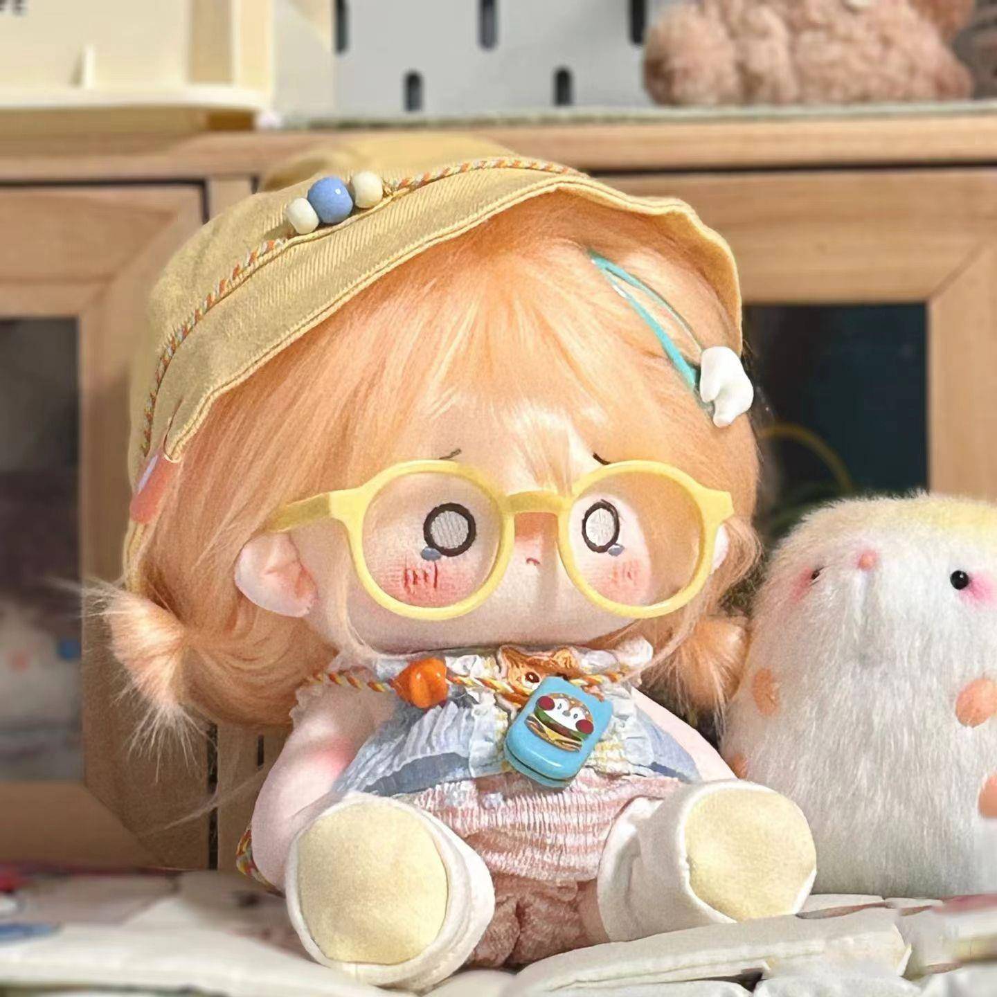 干物妹!小埋动漫周边小埋20cm棉花娃娃可爱玩偶卡通同人炸毛公仔