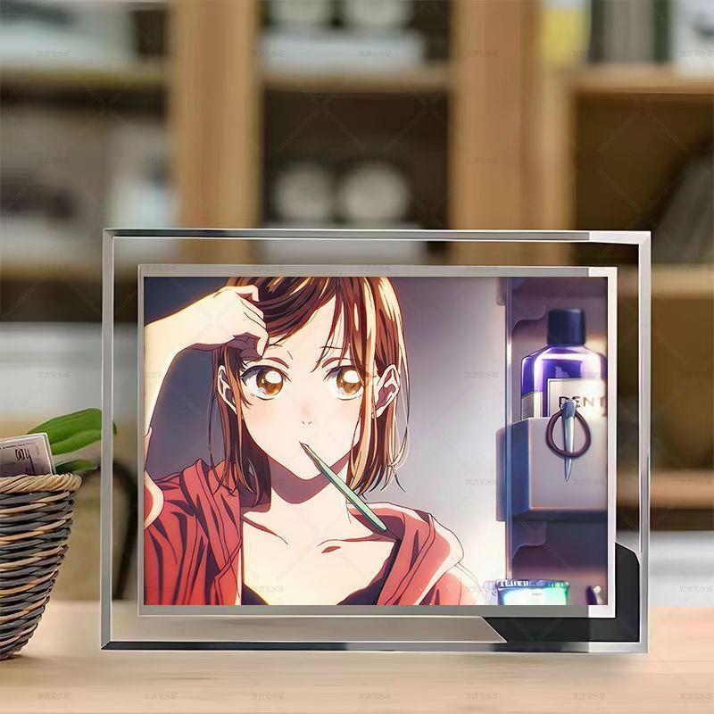 青之箱鹿野千夏动漫卡通周边水晶二次元相框新款宿舍床头摆件摆台