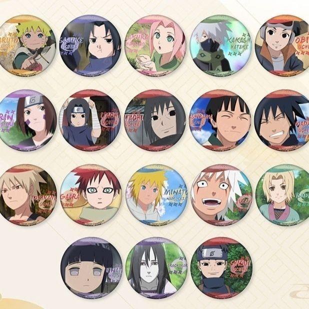 火影忍者漩涡鸣人卡卡西春野樱宇智波佐助带土鼬动漫吧唧自制徽章