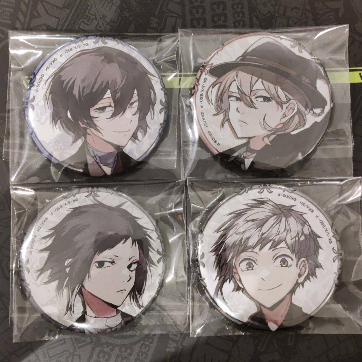 新款文豪野犬大博览会吧唧徽章太宰治中原中也芥川龙之介中岛敦周