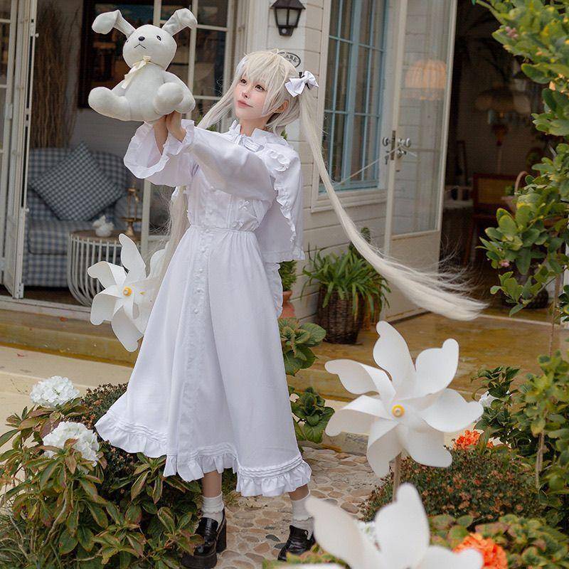 穹妹cos服现货缘之空春日野穹穹妹兔耳洋装cosplay服装女装漫展