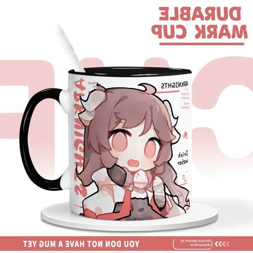 Arknights周边水杯可爱陶瓷杯二维动画周边水杯学生宿舍杯