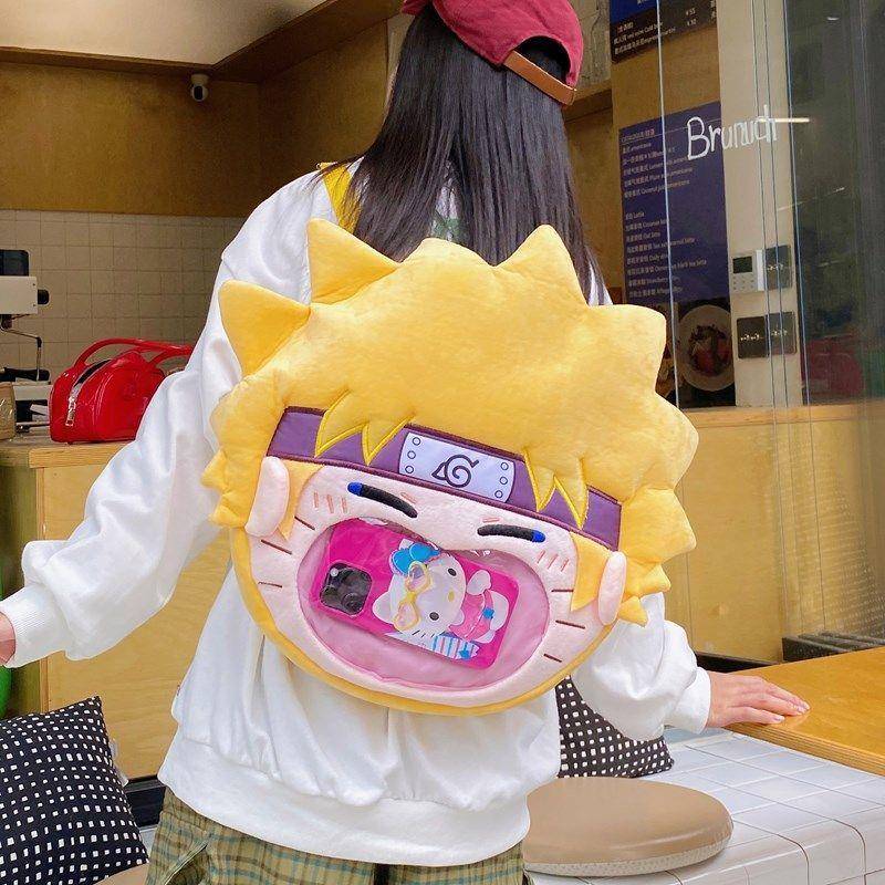 疾风漩涡火影忍者周边痛包动漫二次元玩偶双肩包鸣人礼物斜挎包