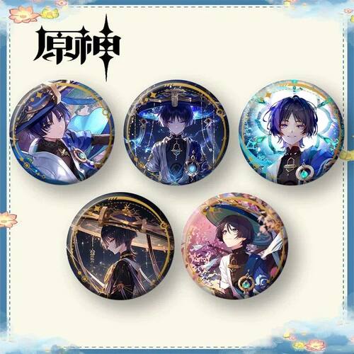 原神散兵流浪者周边个人池吧唧骨子75mm/58mm高颜值马口铁徽章