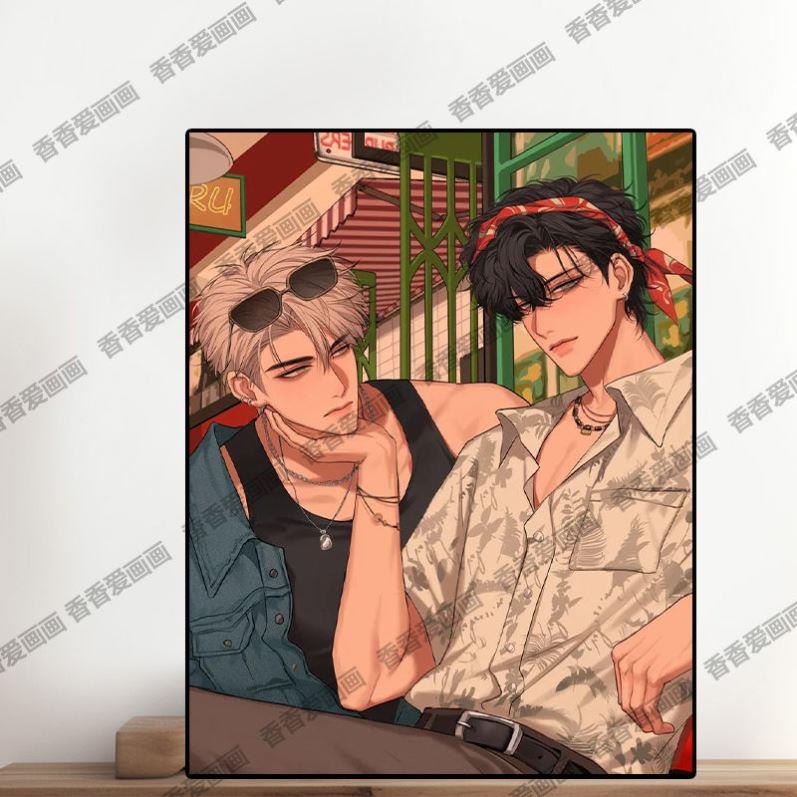 偏见秦牧尹南星diy数字油画填充丙烯油彩高级卧室画画挂墙