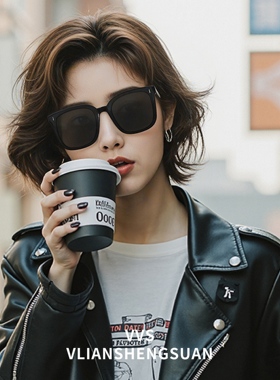 VVS眼镜墨镜太阳镜黑色方框韩版时尚大框百搭街拍经典潮流款FRIDO