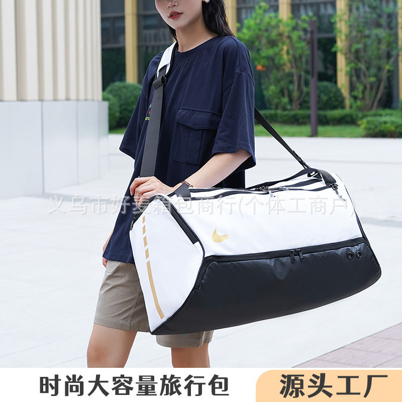 休闲单肩斜挎包新款简约百搭大容量式背包男女出差运动包