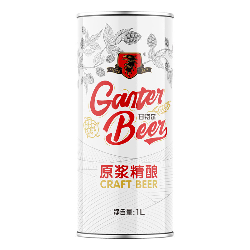 甘特尔原浆11度精酿白啤1L装