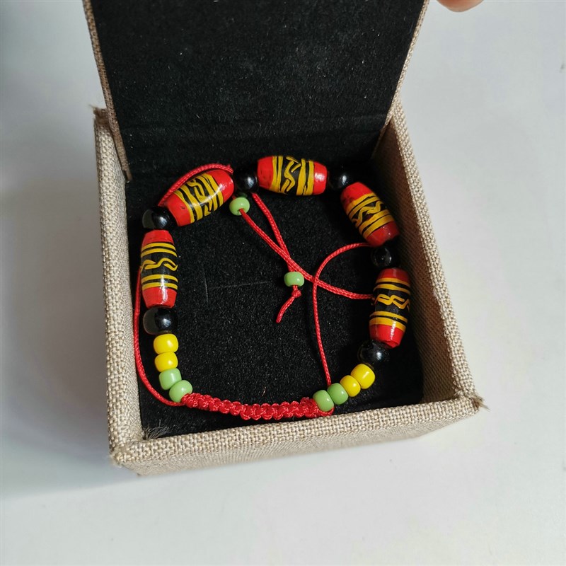 正宗四川凉山彝族l漆器手工手链发簪手镯礼盒包装送闺蜜朋友纪念