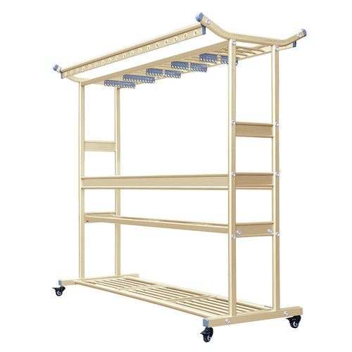 户外别墅大型移动晾 衣架落地折叠室内家用庭院P室外阳台晒凉 衣