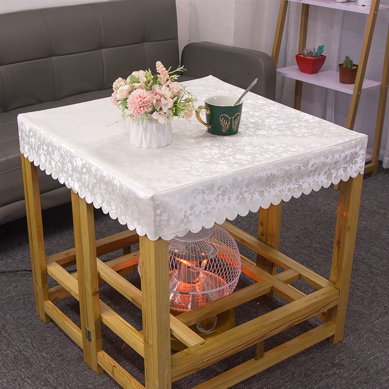 烤火桌罩电炉罩正方形防t水防油防烫免息桌布皮罩长方形茶几布罩